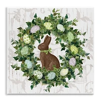 Stupell Industries Spring Easter Egg Wreath Wall Plaque Art