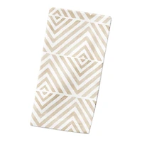 Cream Diamond Pattern Cotton Twill Napkin