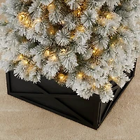 Glitzhome® 32" Black Wooden Tree Collar