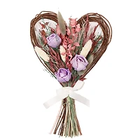 12" x 8" Dried Botanical Mix Heart Bundle by Ashland