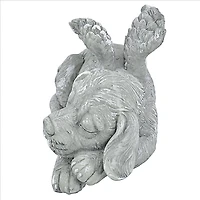 Design Toscano 10" Antique Stone Dog Memorial Angel Statue