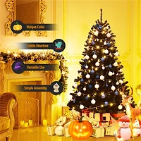 6ft. Unlit Black Artificial Christmas Tree