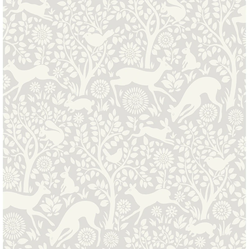 Wallpops Gray Merriment Peel & Stick Wallpaper