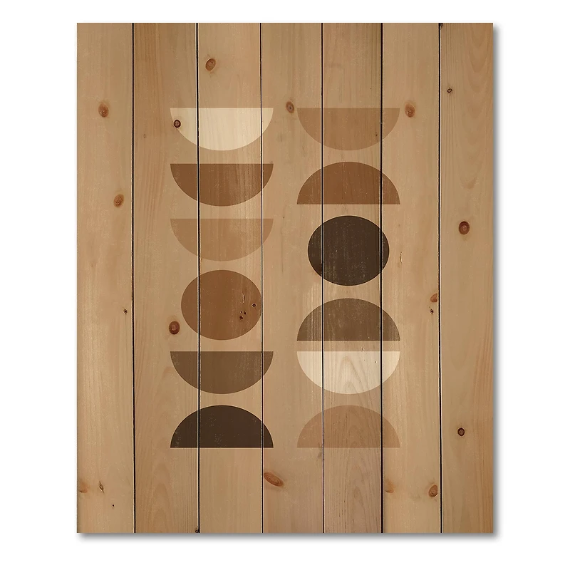 Designart - Abstract Sun Moon Geometric Print II