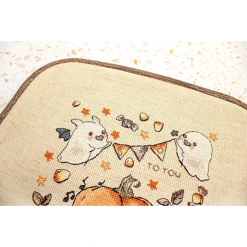 LetiStitch Boo To You Counted Cross Stitch Kit