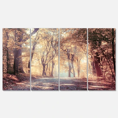 Designart - Golden Autumn Beautiful Forest