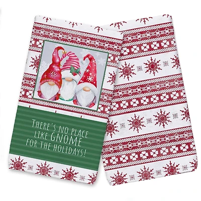 No Place Like Gnome Tea Towels - Set of 2