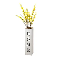 Glitzhome® 30" Double Sided Whitewashed Wooden Porch Vase