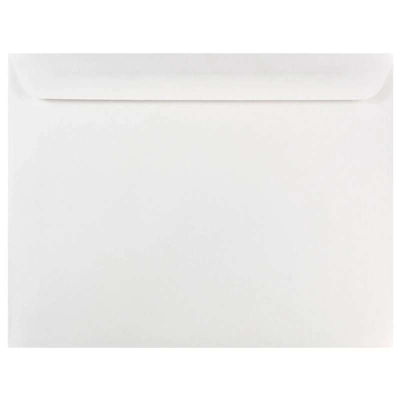 JAM Paper 10" x 13" White Booklet Envelopes, 50ct.