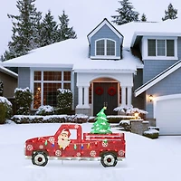 27'' Pre-Lit Santa in Red Truck Decoration