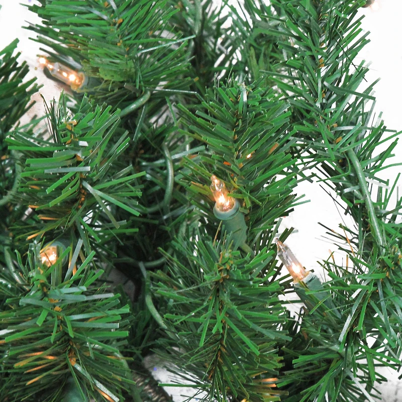 28" Pre-Lit Windsor Pine Artificial Christmas Swag