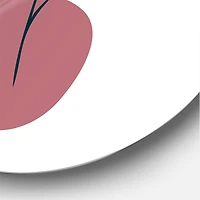 Designart - Elementary Shapes With Abstract Flowers Plants V