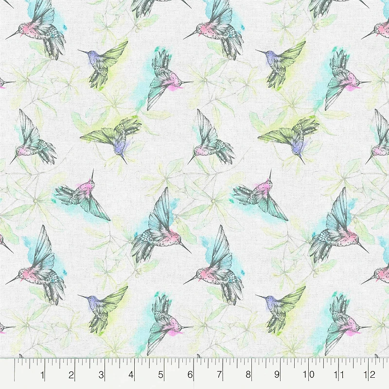 Fabric Editions Hummingbird Cotton Fabric