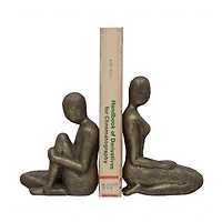 Hello Honey® 9" Sitting Women Bookends Cast Iron, 2ct.