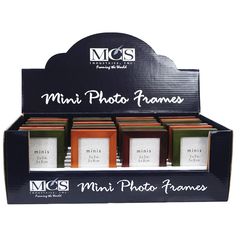 MCS 24 Pack Mini 2" x 3" Photo Frames