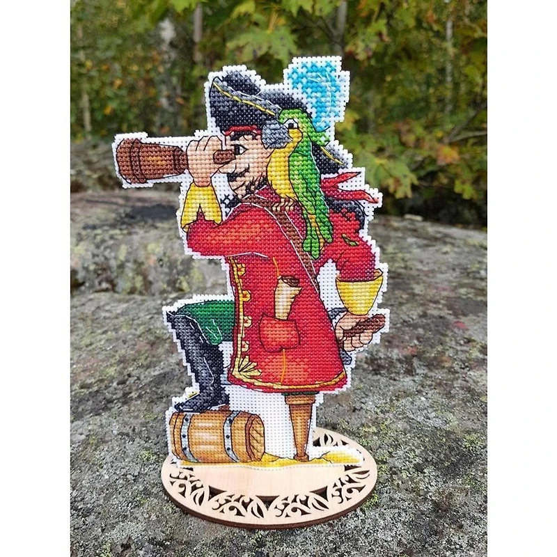 MP Studia Brave Pirate Plastic Canvas Counted Cross Stitch Kit