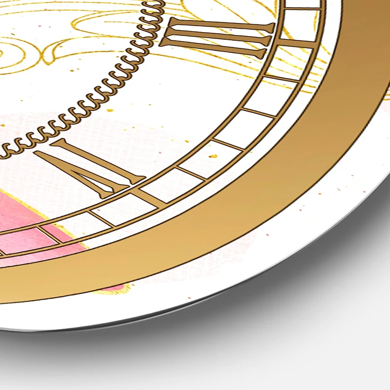 Designart 'Fashion Glam Lipstick Ii Glam Wall Clock