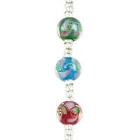 Swirl Round Lampwork Glass Bead Mix by Bead Landing™