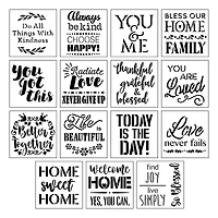 Sentiment Stencils, 12" x 12" by Craft Smart®