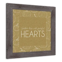 Grateful Hearts Print in Western Gray Frame