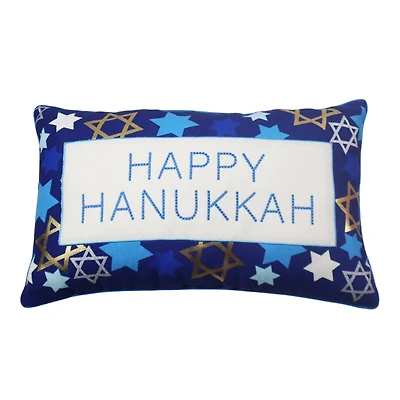 20" x 12" Happy Hanukkah Throw Pillow by Ashland®