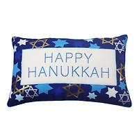 20" x 12" Happy Hanukkah Throw Pillow by Ashland®