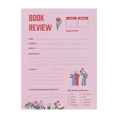 Book Review Notepad by Fab Finds