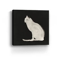 Midnight Cat Canvas Giclee