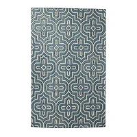 Blue Wool Modern Area Rug 5ft. x 8ft.