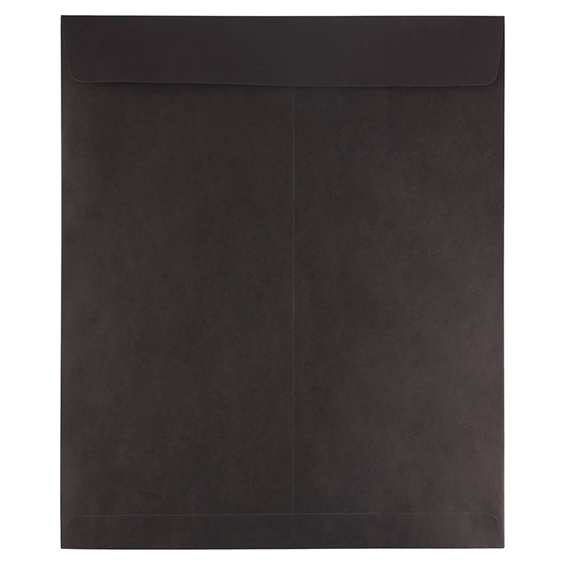 JAM Paper 15" x 18" Smooth Black Open End Catalog Envelopes, 125ct.