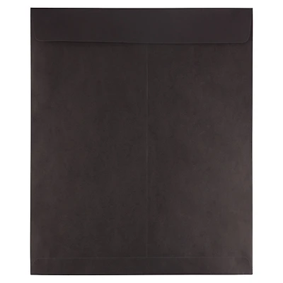 JAM Paper 15" x 18" Smooth Black Open End Catalog Envelopes, 125ct.