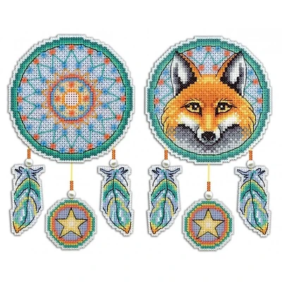 MP Studia Fox Ornament Plastic Canvas Counted Cross Stitch Kit
