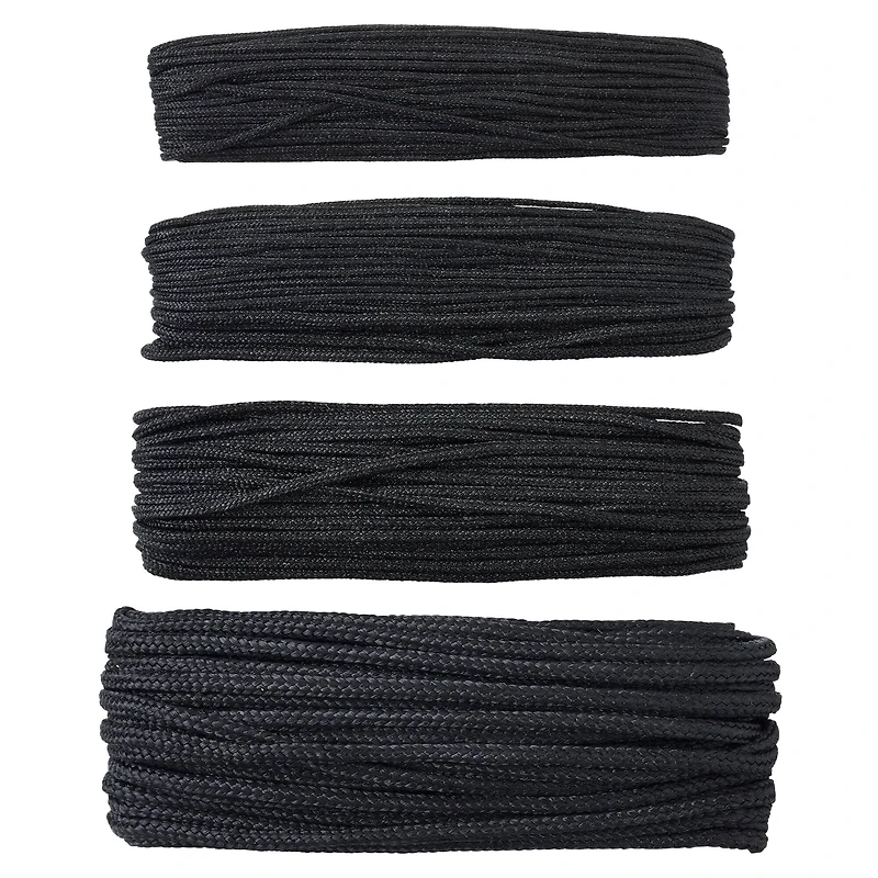 6 Pack: Black Mix Nylon Cord by Bead Landing™