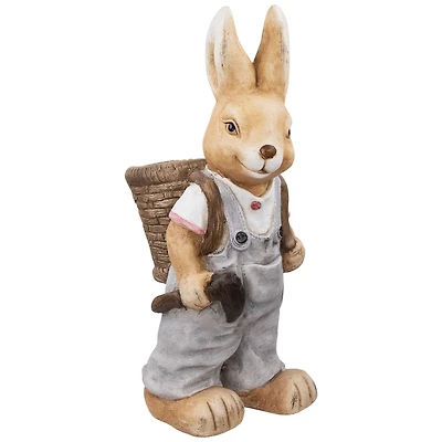 19.25" Boy Rabbit Outdoor Easter Garden Planter