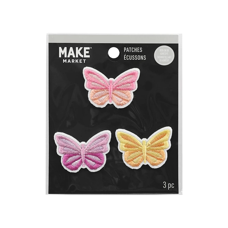 Butterfly Iron On Patches, 3ct. by Make Market®