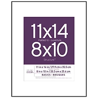 Basics Black Frame with Mat by Studio Décor