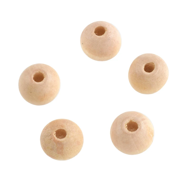 11mm Natural Wood Round Craft Beads by Bead Landing™