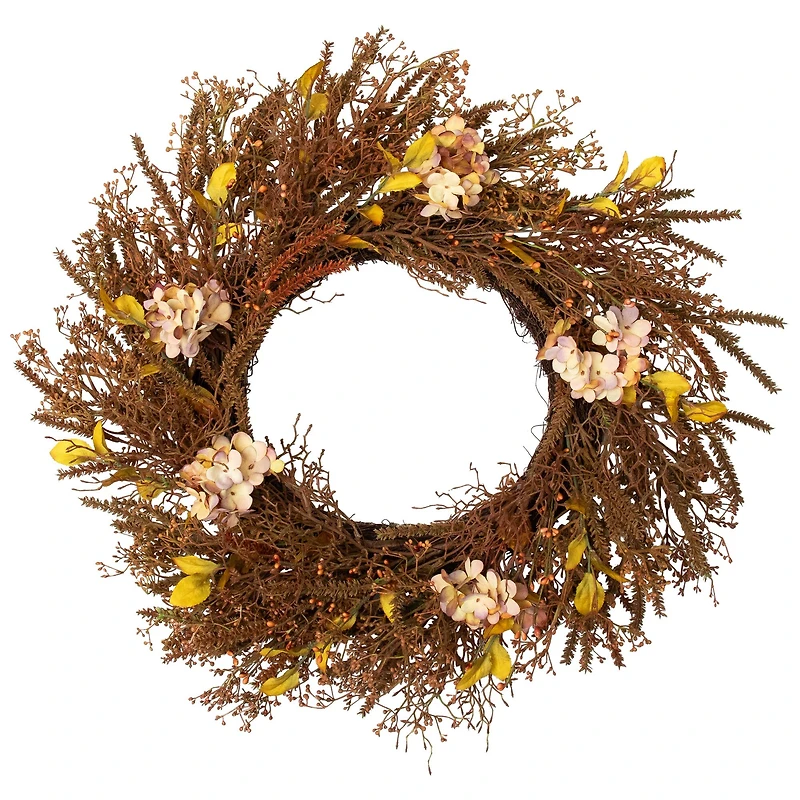 32" Brown Fall Grass Autumn Harvest Wreath