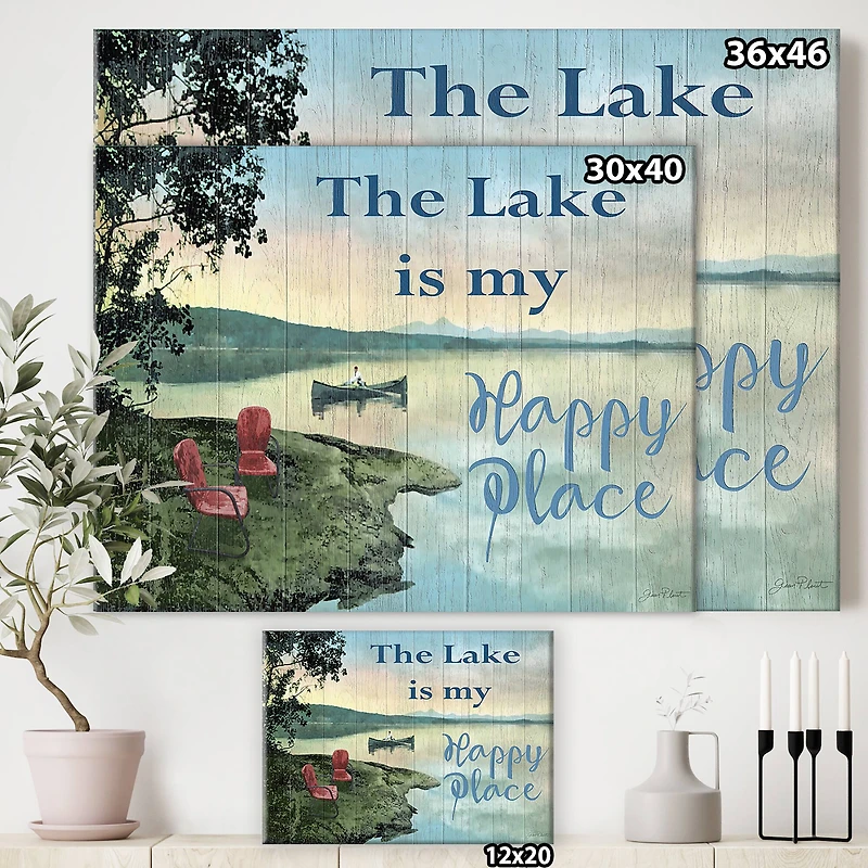 Designart - The Lake is My Happy Place
