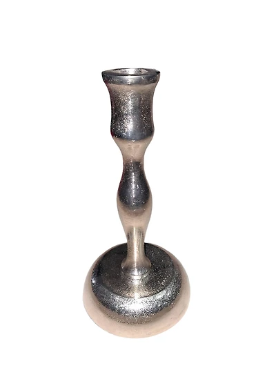 Silver Aluminum Taper Candle Holder by Ashland