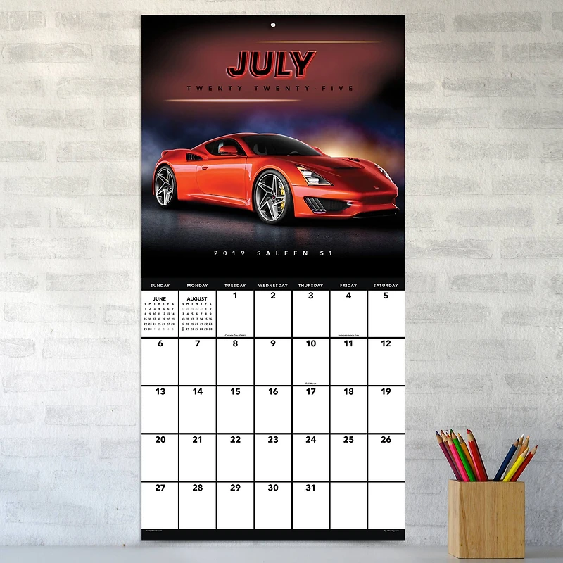 TF Publishing 2025 Dream Cars Wall Calendar
