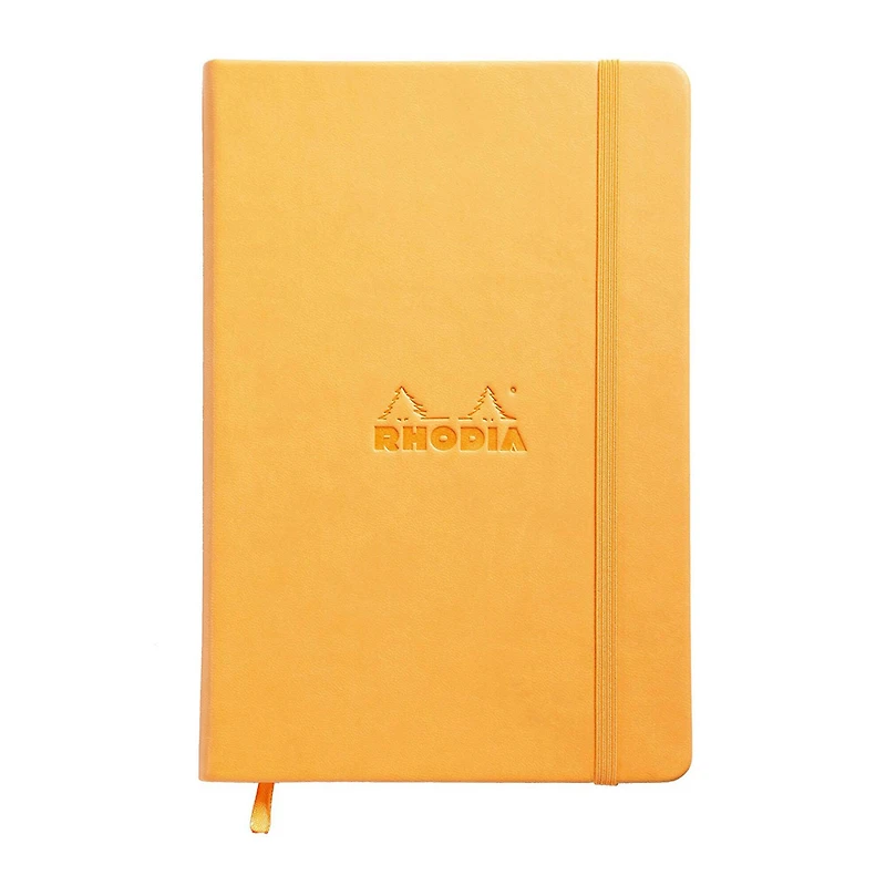 Rhodia® Orange Lined Webnotebook, 5.5" x 8.25"