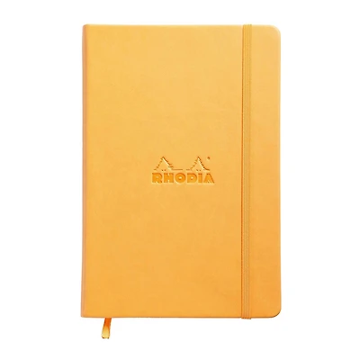 Rhodia® Orange Lined Webnotebook, 5.5" x 8.25"