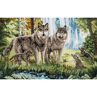 Charivna Mit Wolf Family Counted Cross Stitch Kit