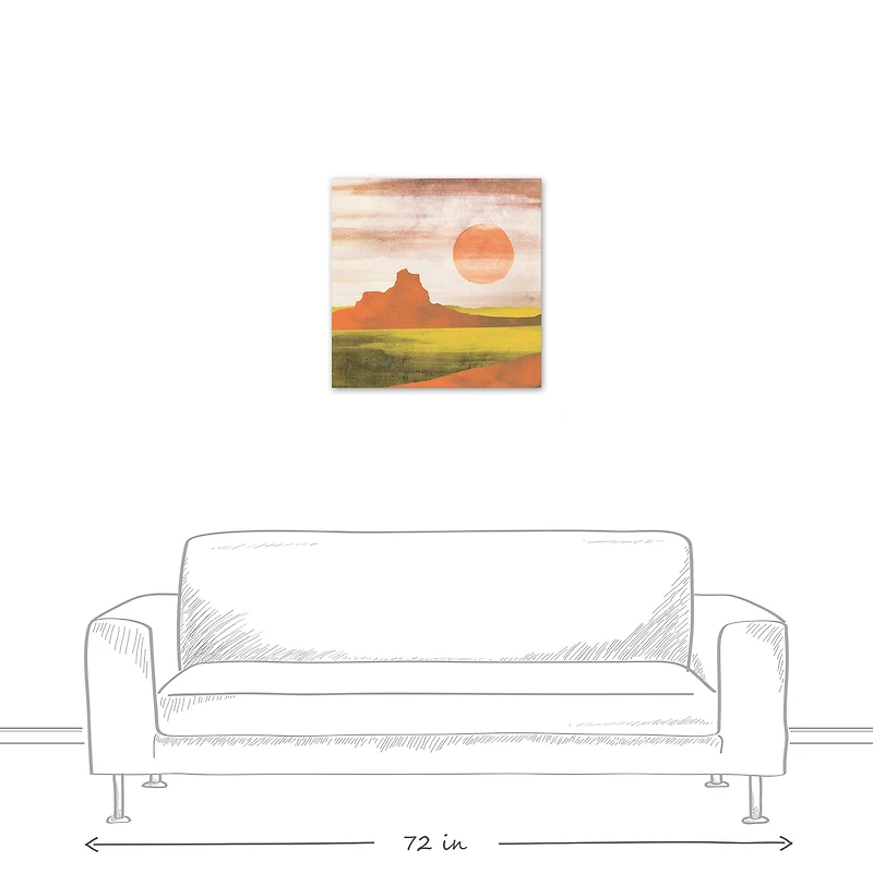 Boho Landscape I 24" x 24" Canvas Wall Art