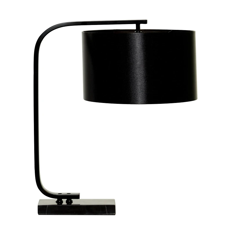 22" Black Metal Traditional Table Lamp