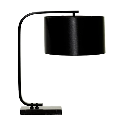 22" Black Metal Traditional Table Lamp