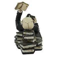 8" Lying Skeleton with Book Tabletop Décor by Ashland®