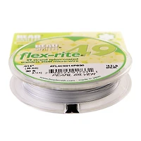 The Beadsmith® Flex-rite® 0.014" Pearl Silver 49 Strand Wire, 30ft.