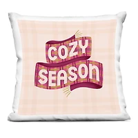 Stupell Industries Cozy Season Scarf on Plaid Decorative Printed Throw Pillow